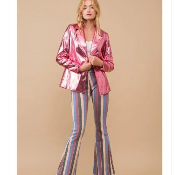 Pink METALLIC Blazer🔥 - Picture 4 of 5